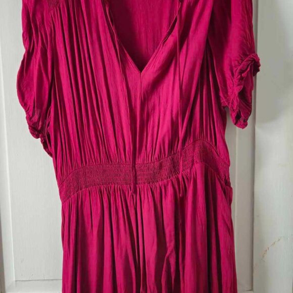 Penningtons Fit and Flare Woven Dress with Short Balloon Sleeves Sz 2X - Picture 3 of 5